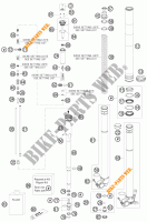 FORCELLA ANTERIORE (COMPONENTI) per KTM 125 SX 2009