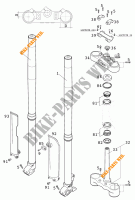 FORCELLA ANTERIORE / PIASTRA STERZO INFERIORE per KTM 125 SX 2001