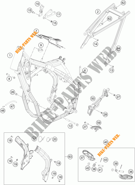TELAIO per KTM 450 SX-F FACTORY EDITION 2015