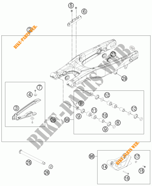 FORCELLONE per KTM 450 SX-F FACTORY REPLICA 2012