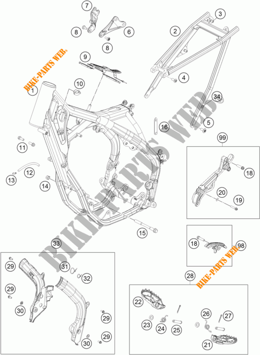 TELAIO per KTM 450 SX-F FACTORY EDITION 2017