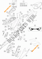 SERBATOIO / SELLA per KTM 1290 SUPER DUKE R WHITE 2018
