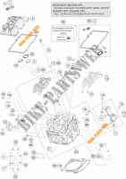TESTA CILINDRO ANTERIORE per KTM 1290 SUPER DUKE R WHITE 2018