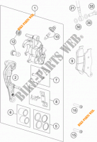 PINZA FRENO ANTERIORE per KTM 450 SX-F FACTORY EDITION 2013