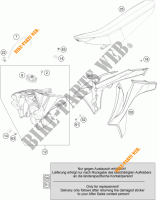SERBATOIO / SELLA per KTM 450 SX-F FACTORY EDITION 2013