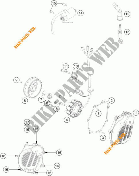 ACCENSIONE per KTM 450 SX-F 2016