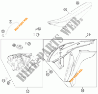 SERBATOIO / SELLA per KTM 450 SX-F 2015