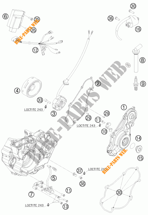 ACCENSIONE per KTM 450 SX-F 2010