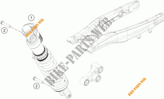 AMMORTIZZATORE per KTM 350 SX-F 2018