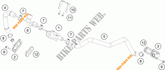 SISTEMA DI ARIA SECONDARIA per KTM 1290 SUPER DUKE R BLACK 2017