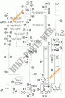 FORCELLA ANTERIORE (COMPONENTI) per KTM 350 SX-F 2011