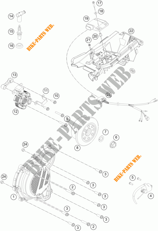 ACCENSIONE per KTM 250 SX 2019