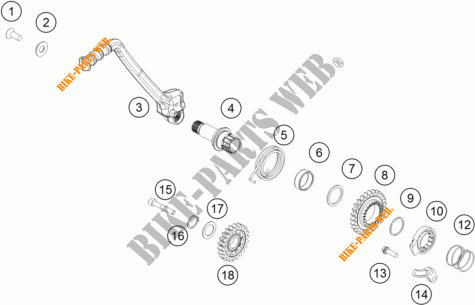 PEDALE AVVIAMENTO per KTM 250 SX 2019