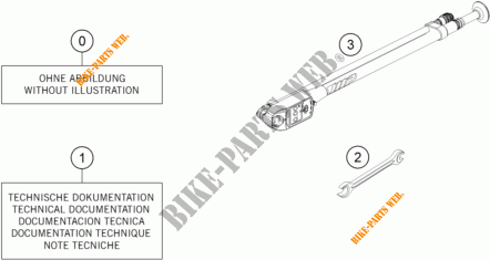 UTENSILI / MANUALE / OPZIONI per KTM 250 SX 2019