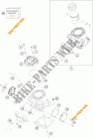 CILINDRO / TESTA per KTM 250 SX 2019