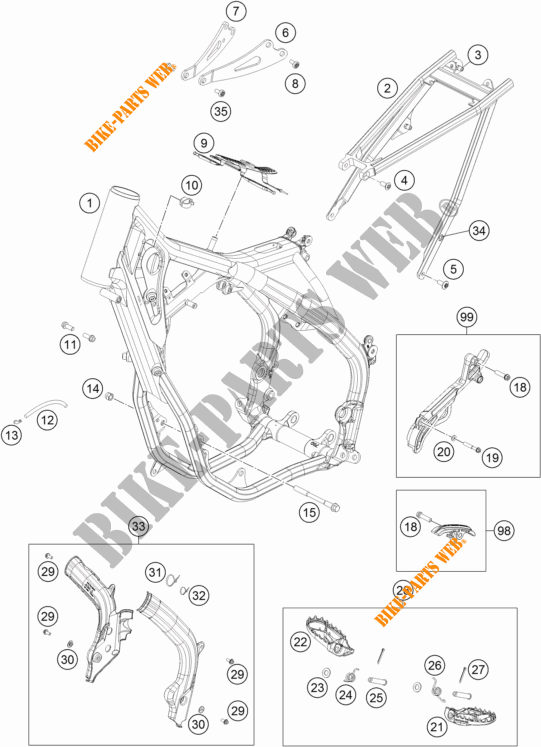TELAIO per KTM 250 SX 2018