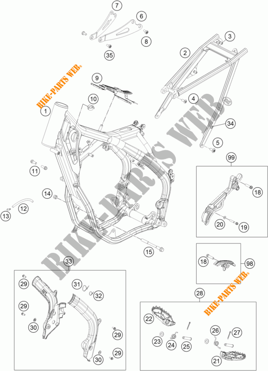 TELAIO per KTM 250 SX 2017