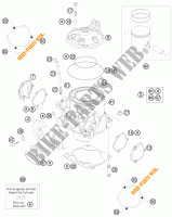 CILINDRO / TESTA per KTM 250 SX 2016