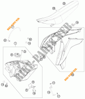 SERBATOIO / SELLA per KTM 250 SX 2015