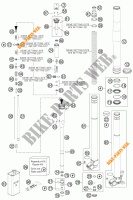 FORCELLA ANTERIORE (COMPONENTI) per KTM 250 SX 2012
