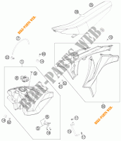 SERBATOIO / SELLA per KTM 250 SX 2012