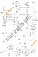 FORCELLA ANTERIORE (COMPONENTI) per KTM 250 SX 2008