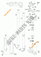 FORCELLA ANTERIORE / PIASTRA STERZO INFERIORE per KTM 250 SX 2004