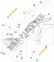 SERBATOIO / SELLA per KTM 150 SX 2015