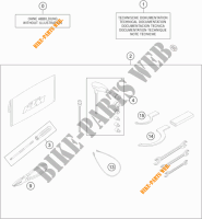UTENSILI / MANUALE / OPZIONI per KTM 1290 SUPER DUKE R BLACK ABS 2016