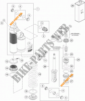 AMMORTIZZATORE (COMPONENTI) per KTM 1290 SUPER DUKE R ORANGE ABS 2016