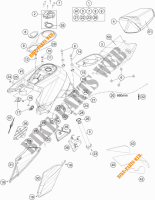 SERBATOIO / SELLA per KTM 1290 SUPER DUKE R ORANGE ABS 2016