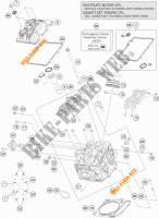 TESTA CILINDRO ANTERIORE per KTM 1290 SUPER DUKE R ORANGE ABS 2016