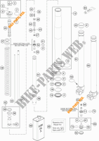 FORCELLA ANTERIORE (COMPONENTI) per KTM 85 SX 17/14 2016