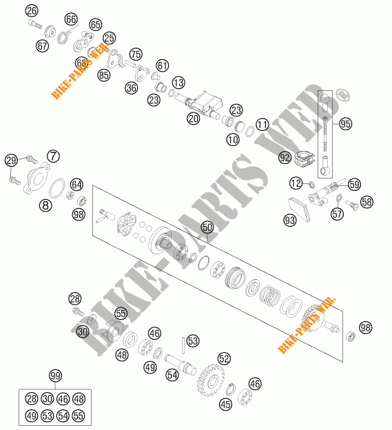 VALVOLA SCARICO per KTM 85 SX 17/14 2016