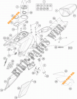 SERBATOIO / SELLA per KTM 1290 SUPER DUKE R ORANGE ABS 2016