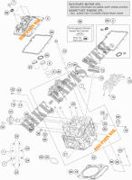 TESTA CILINDRO ANTERIORE per KTM 1290 SUPER DUKE R ORANGE ABS 2016