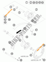RUOTA ANTERIORE per KTM 65 XC 2008