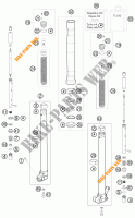FORCELLA ANTERIORE (COMPONENTI) per KTM 65 SX 2011