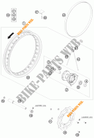 RUOTA ANTERIORE per KTM 65 SX 2011