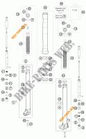 FORCELLA ANTERIORE (COMPONENTI) per KTM 65 SX 2009