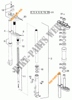 FORCELLA ANTERIORE / PIASTRA STERZO INFERIORE per KTM 60 SX 2000