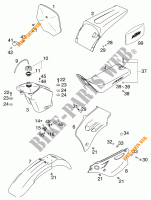 SERBATOIO / SELLA per KTM 60 SX 2000