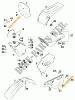 SERBATOIO / SELLA per KTM 60 SX 1998
