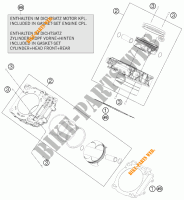 CILINDRO per KTM 1290 SUPER DUKE R ORANGE ABS 2015
