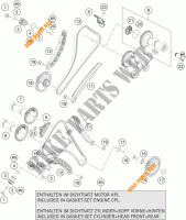DISTRIBUZIONE  per KTM 1290 SUPER DUKE R ORANGE ABS 2015