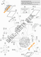TESTA CILINDRO ANTERIORE per KTM 1290 SUPER DUKE R ORANGE ABS 2015