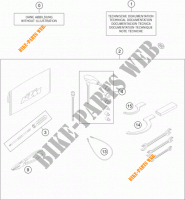 UTENSILI / MANUALE / OPZIONI per KTM 1290 SUPER DUKE R ORANGE ABS 2015