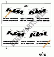 ADESIVI per KTM 50 SX JUNIOR 2000