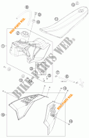 SERBATOIO / SELLA per KTM 50 SX 2015