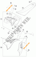 SERBATOIO / SELLA per KTM 50 SX 2014
